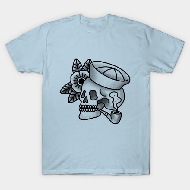 Sailor Skull T-Shirt by Jahaziel Sandoval